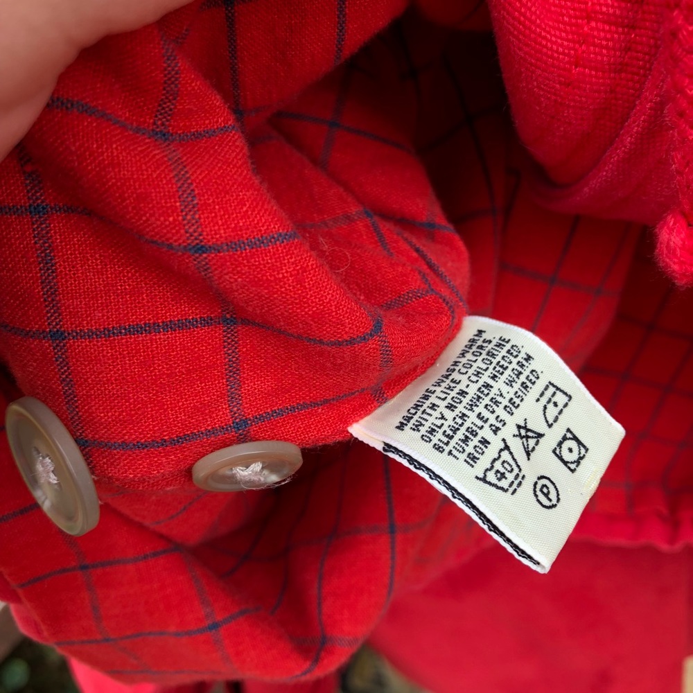 Eddie Bauer oversized zip up red coat - Picture 7 of 7